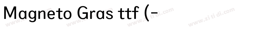 Magneto Gras ttf (字体转换